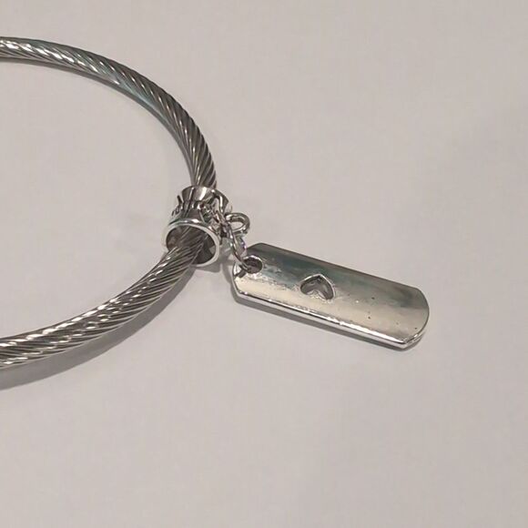 Silver Love Dangle Charm for Pandora Style‎ Bracelet - Picture 5 of 5